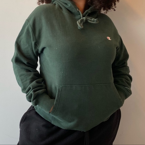 Champion Sweaters - Green champion hoodie